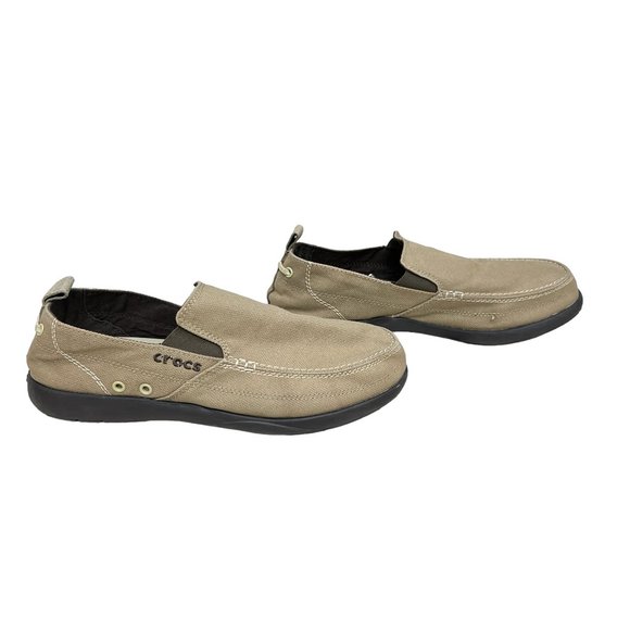 CROCS Other - Crocs Walu Slip On Canvas Loafers men's size 12
